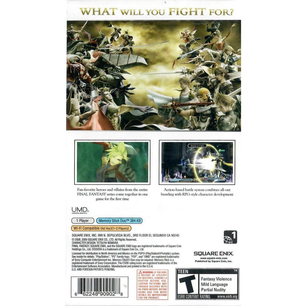Dissidia: Final Fantasy - Psp (Seminovo)