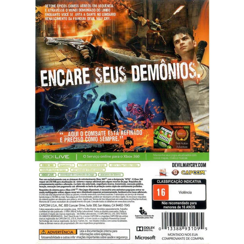 Dmc - Devil May Cry - Xbox 360 (Seminovo)