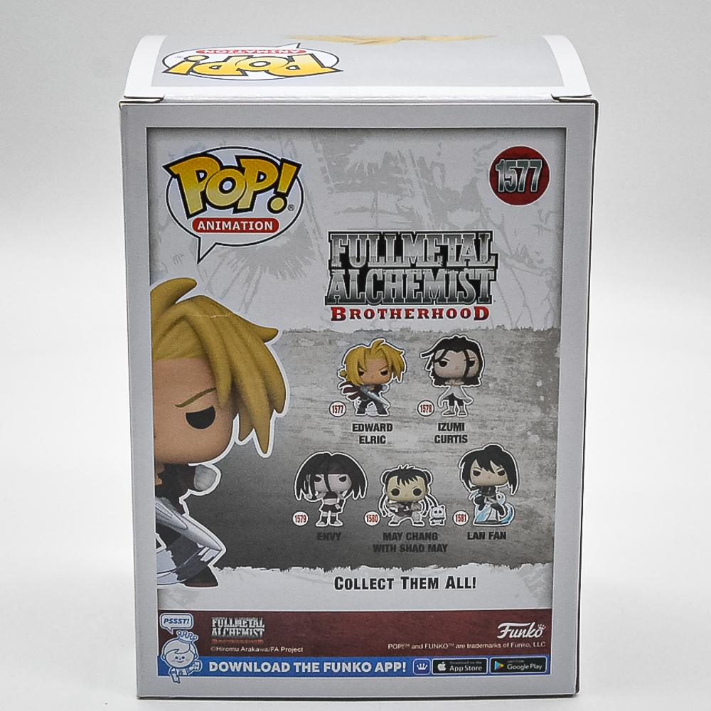 Funko Pop Animation - Fullmetal Alchemist Brotherhood - Edward Elric 1577 (Mancha Na Capa E Detalhe No Cabelo)