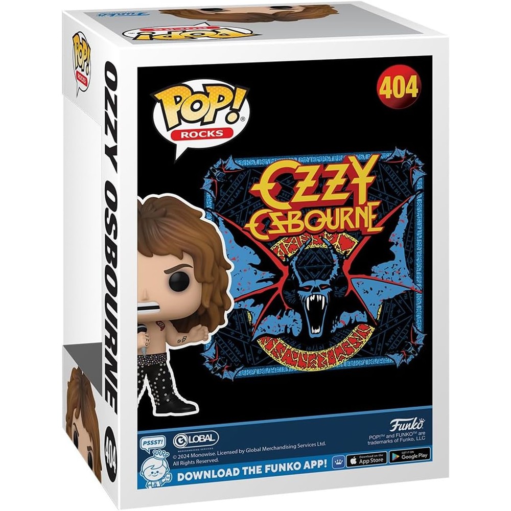 Funko Pop Ozzy Osbourne Sem Camisa (1989) #404
