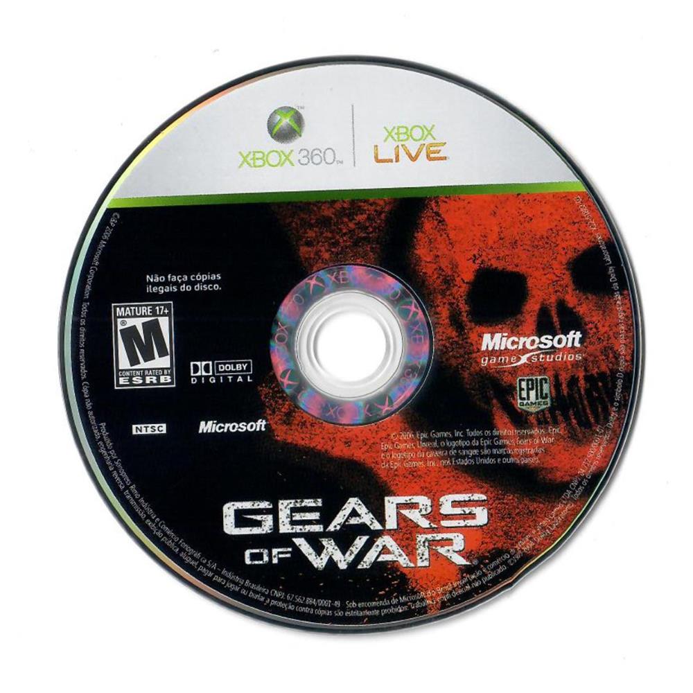 Gears Of War - Xbox 360 (Somente O Disco) (Usado)