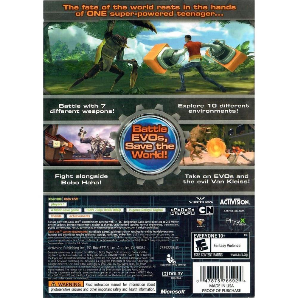 Generator Rex: Agent Of Providence - Xbox 360 (Seminovo)