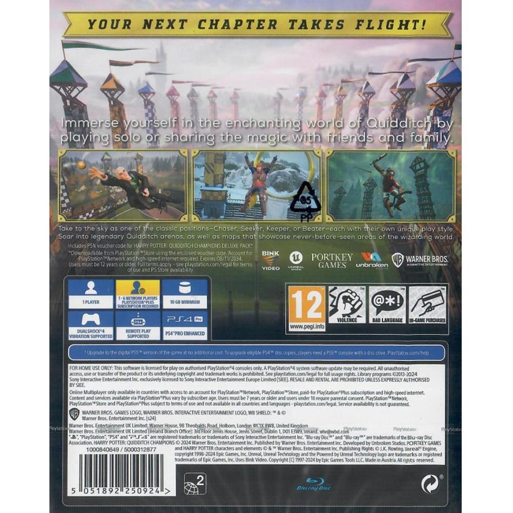 Harry Potter Quidditch Champions Deluxe Edition - Ps4 (Somente Deslacrado) (Seminovo)