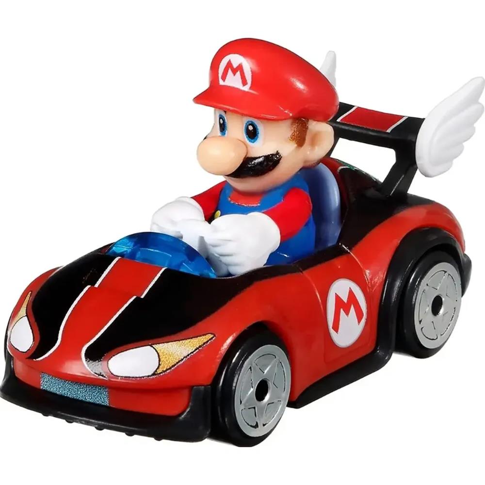Hot Wheels Mario Kart - 4 Pack (Princess Peach - Rosalina - Mario - Luigi) (Novo)