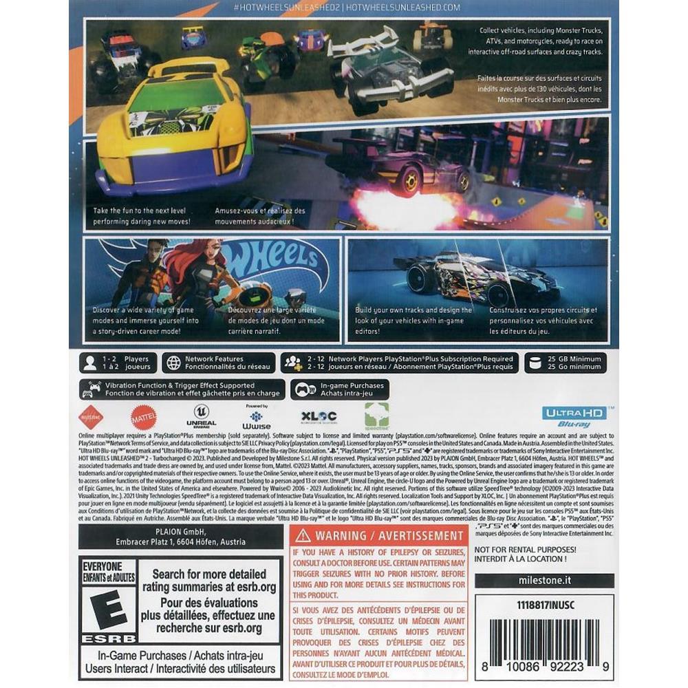 Hot Wheels Unleashed 2 Turbocharged - Ps5 (Seminovo)