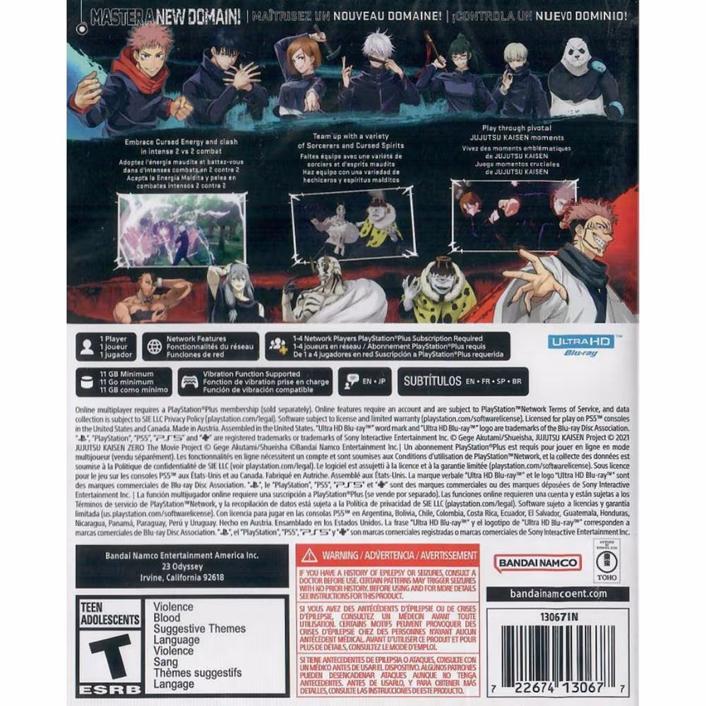 Jujutsu Kaisen Cursed Clash - Ps5 (Novo)