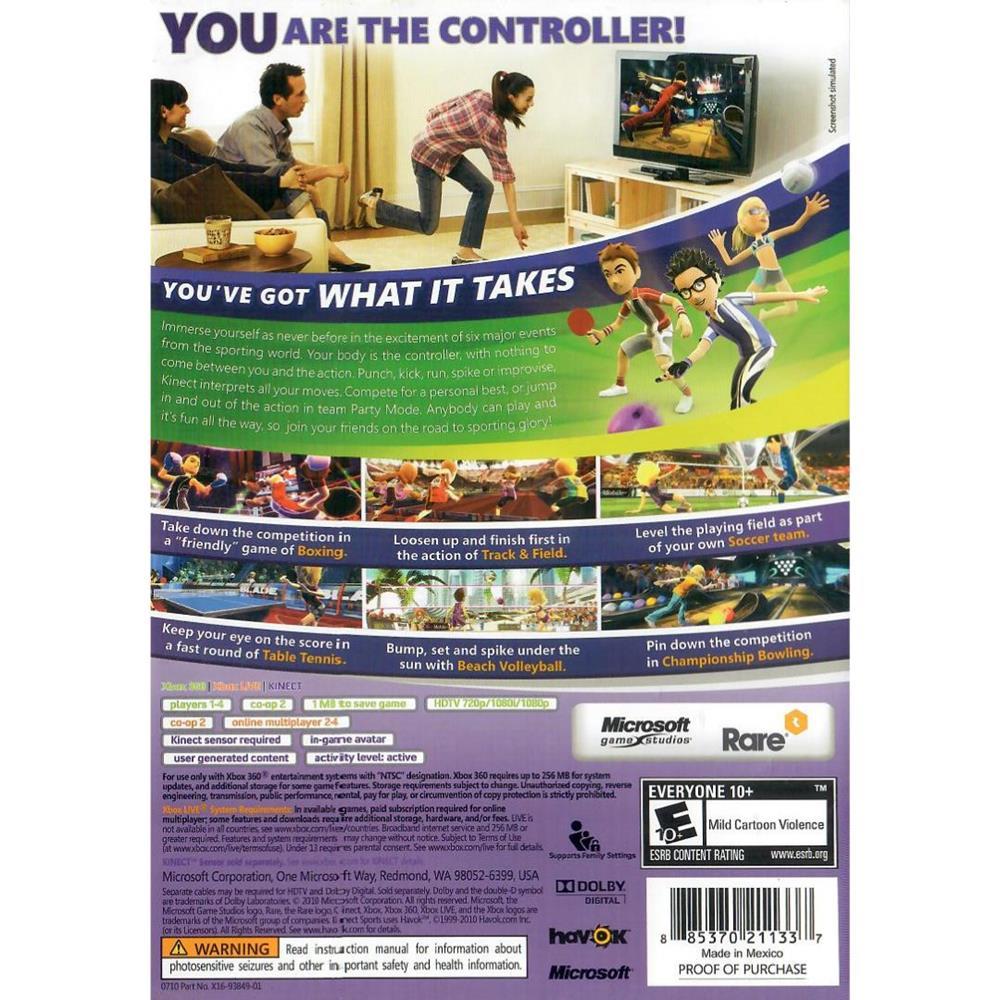 Kinect Sports - Xbox 360 (Sem Manual) (Seminovo) (Requer Kinect)