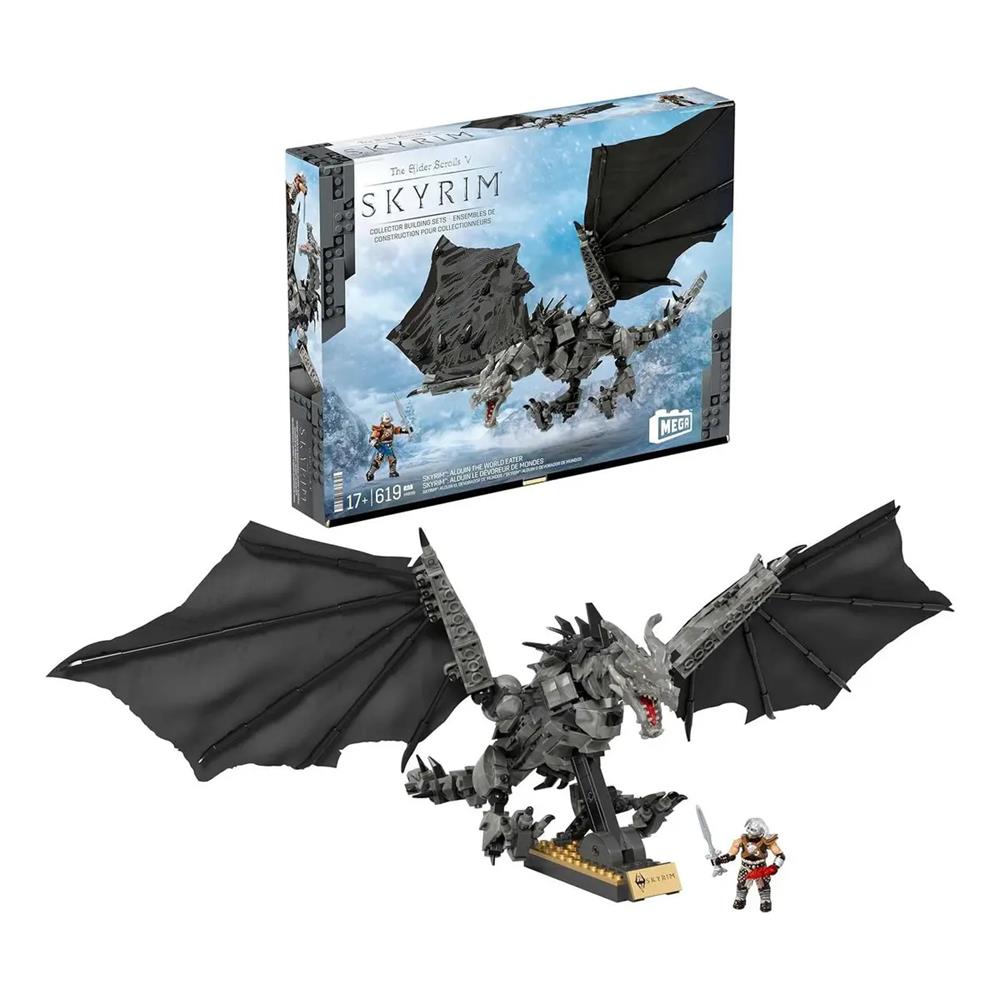 Mega Skyrim Alduin World Eater Building Set Hxr98 (Alduin O Devorador De Mundos Com 619 Peças) (Novo) Mega Skyrim Alduin World Eater Building Set Hxr98 (Alduin O Devorador De Mundos Com 619 Peças) (Novo)