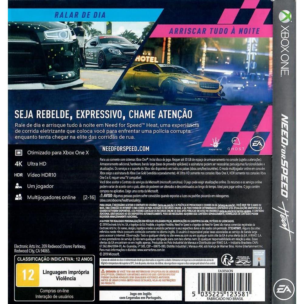 Need For Speed Heat - Xbox One (Usado)