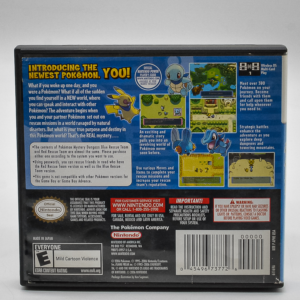 Pokémon Mystery Dungeon: Blue Rescue Team - Nintendo Ds #2 (Encarte)