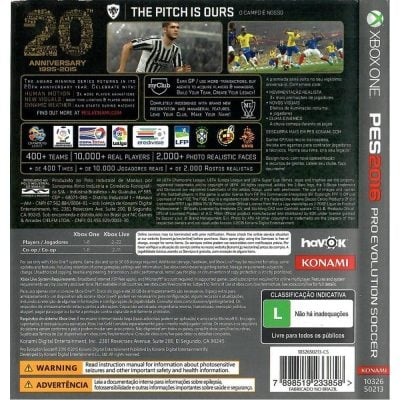 Pro Evolution Soccer (Pes) 2016 - Xbox One (Usado) (Instala Somente Pela Live)