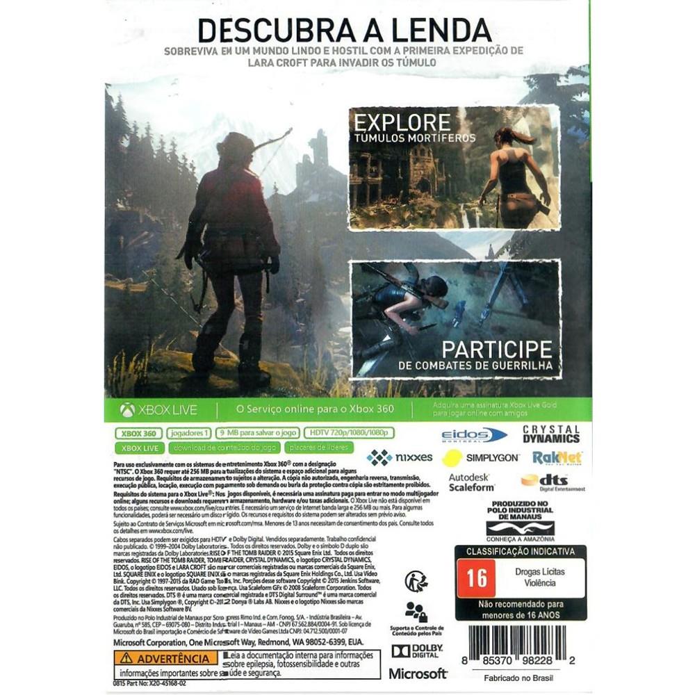 Rise Of The Tomb Raider - Xbox 360 (Usado)