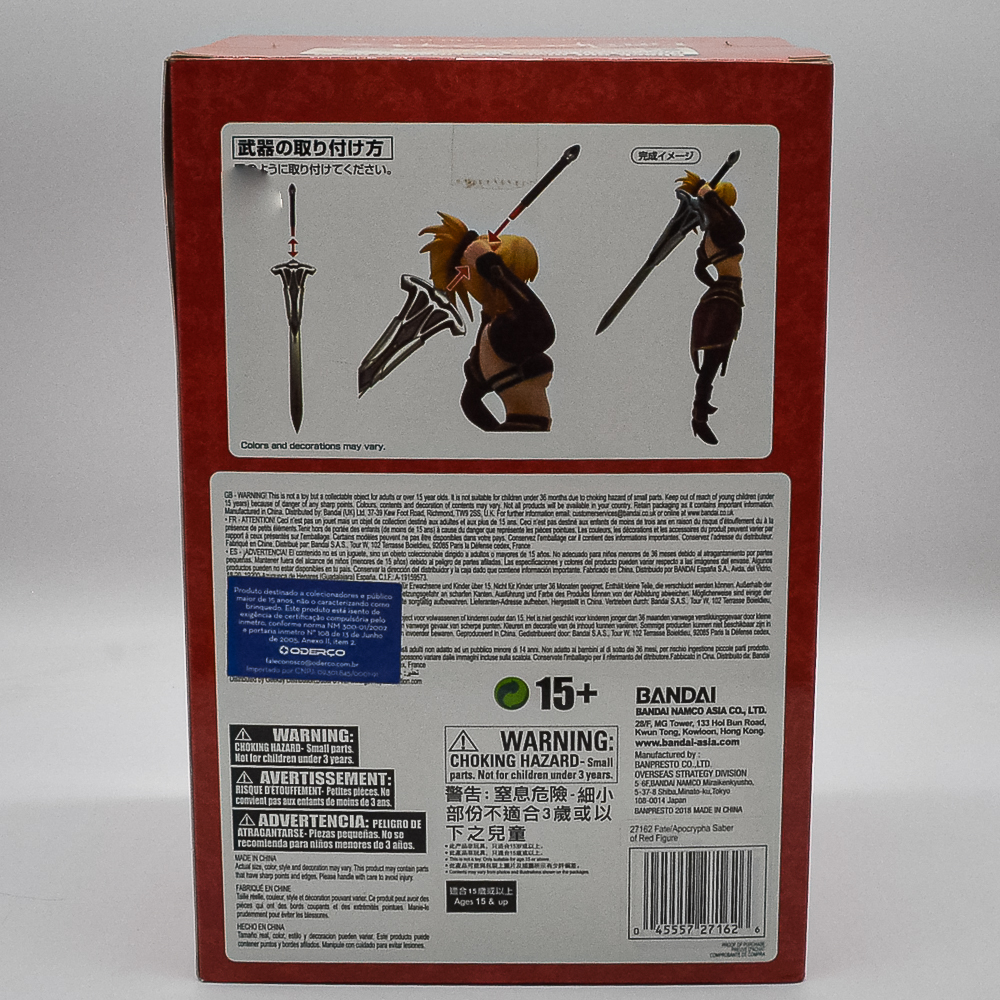 Saber Of Red Fate/Apocrypha - Bandai (Novo)