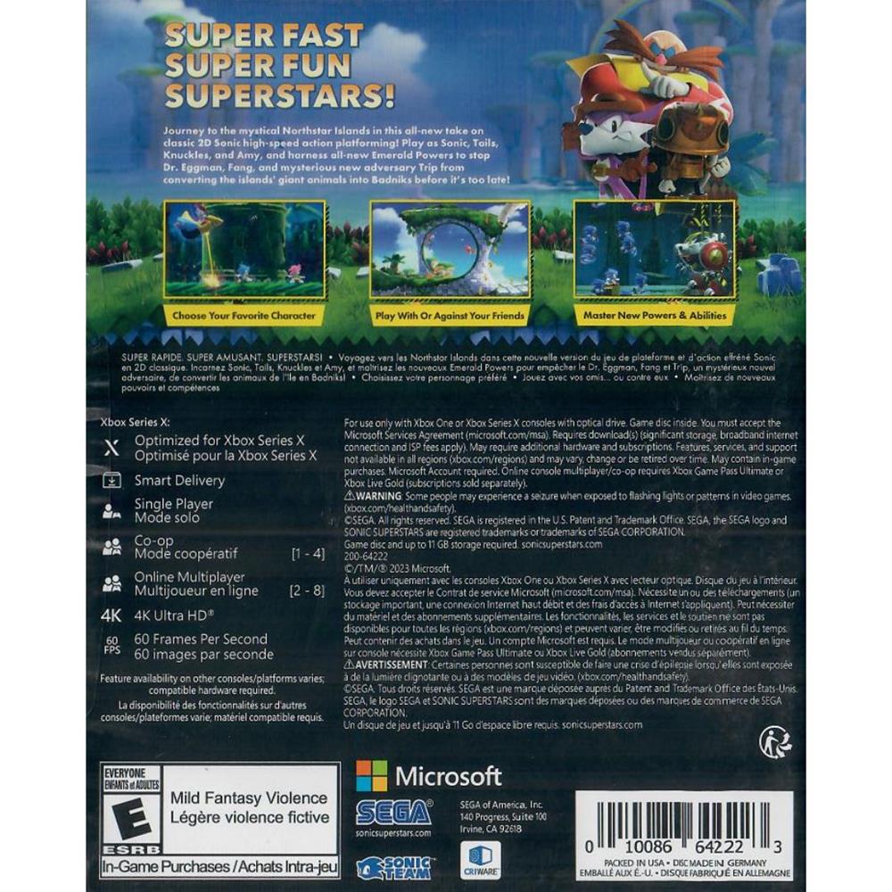 Sonic Superstars - Xbox Series X/Xbox One (Novo)