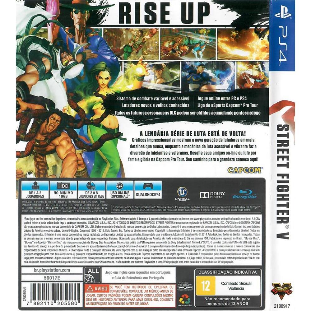 Street Fighter V - Ps4 (Usado)