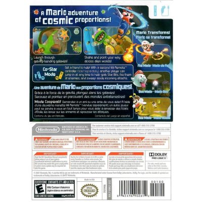 Super Mario Galaxy - Nintendo Wii (Nintendo Selects) (Com Luva) (Detalhe Na Luva) (Usado)