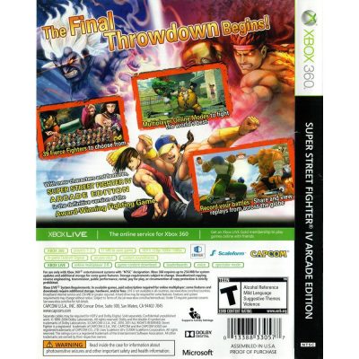 Super Street Fighter Iv Arcade Edition - Xbox 360 (Usado) (Mancha)