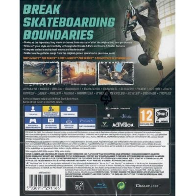 Tony Hawk's Pro Skater 1+2 - Ps4 (Novo) (Europeu)