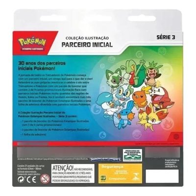 Trading Card Game Pokemon - Box Pokémon: Coleção Ilustração Parceiro Inicial - Série 3 (21 Cartas) (Novo)