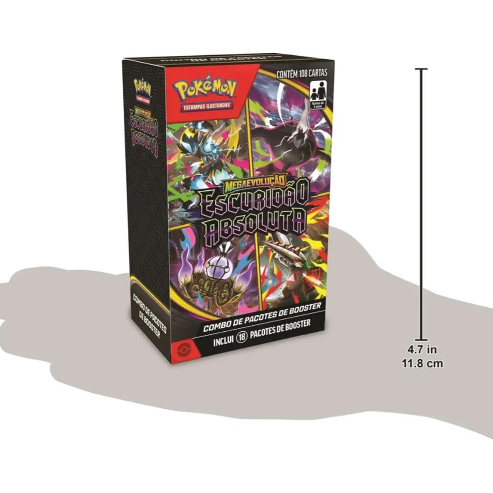 Trading Card Game Pokemon - Pokémon Booster Escuridão Absoluta (108 Cartas) (18 Boosters) (Novo)