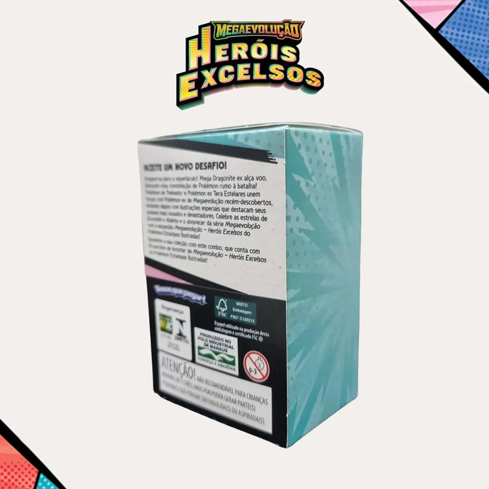 Trading Card Game Pokemon - Pokémon Booster Herois Excelsios (108 Cartas) (18 Boosters) (Novo)