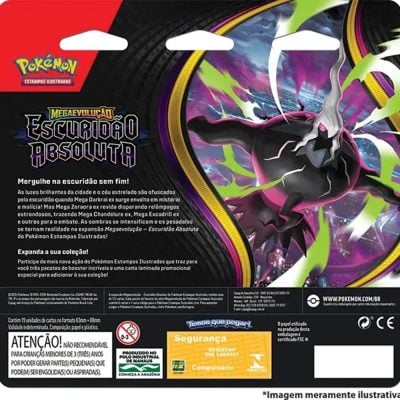 Trading Card Game Pokemon - Pokémon Escuridão Absoluta Blister Triplo Slowpoke (19 Cartas) (Novo)