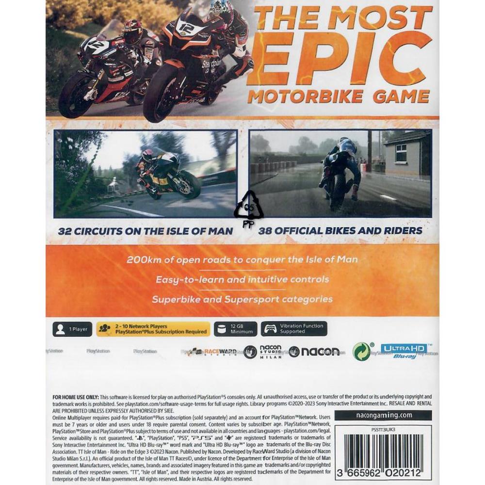 Tt Isle Of Man Ride On The Edge 3 - Ps5 (Novo) (Europeu)