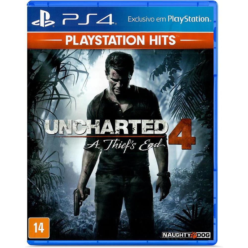 Uncharted 4 A Thiefs End – Ps4 (Playstation Hits) (Usado) Uncharted 4 A Thiefs End - Ps4 (Playstation Hits) (Usado)