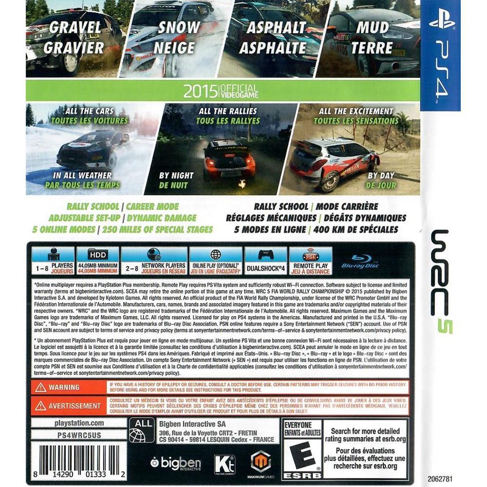 Wrc 5 - Ps4 (Usado)