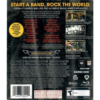 Ac/Dc Live: Rock Band Track Pack - Ps3 (Usado) (Requer Instrumento)