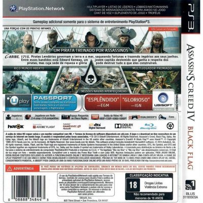 Assassins Creed Iv - Black Flag - Ps3 (Usado)