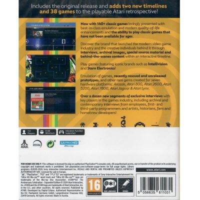 Atari 50 The Anniversary Celebration Expanded Edition - Ps5 (Novo) (Europeu)