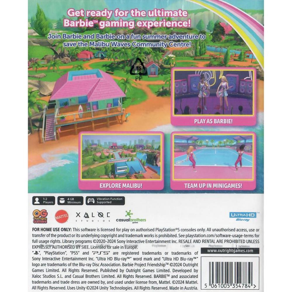 Barbie Project Friendship - Ps5 (Novo) (Europeu)