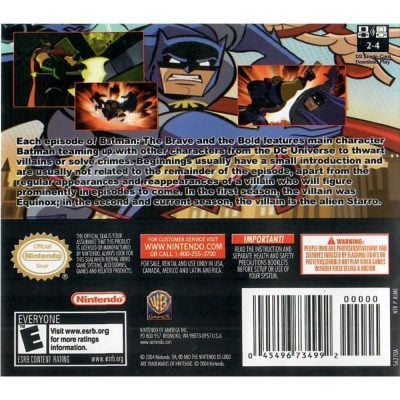 Batman The Videogame- Nintendo Ds (Jogo Não Funciona) (Completo Com Encarte E Manual)