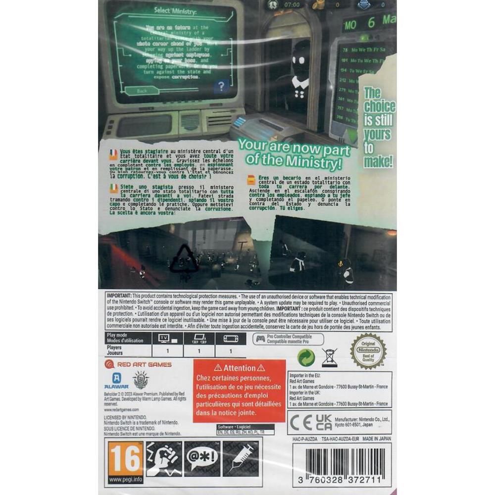 Beholder 2 - Nintendo Switch (Novo) (Europeu)