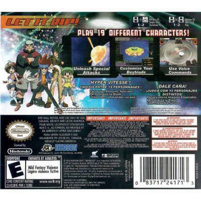 Beyblade: Metal Fusion - Nintendo Ds (Usado)