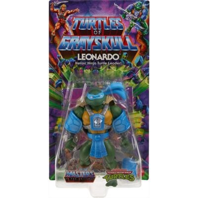 Boneco Turtles Of Grayskull - Leonardo - Mattel (Novo)