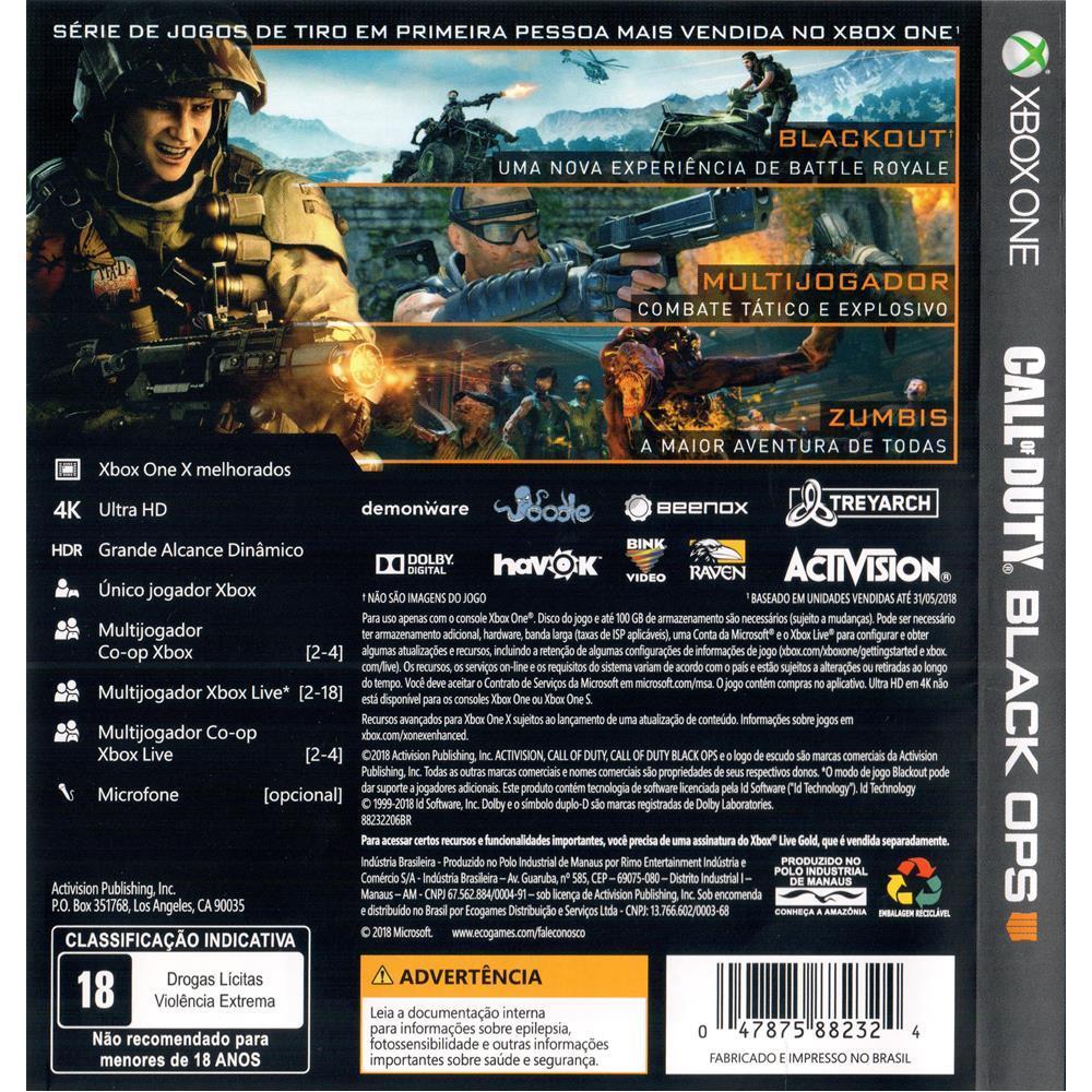 Call Of Duty Black Ops 4 - Xbox One (Usado)