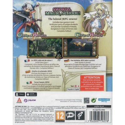 Class Of Heroes 1&2: Complete Edition - Ps5 (Novo) (Europeu)