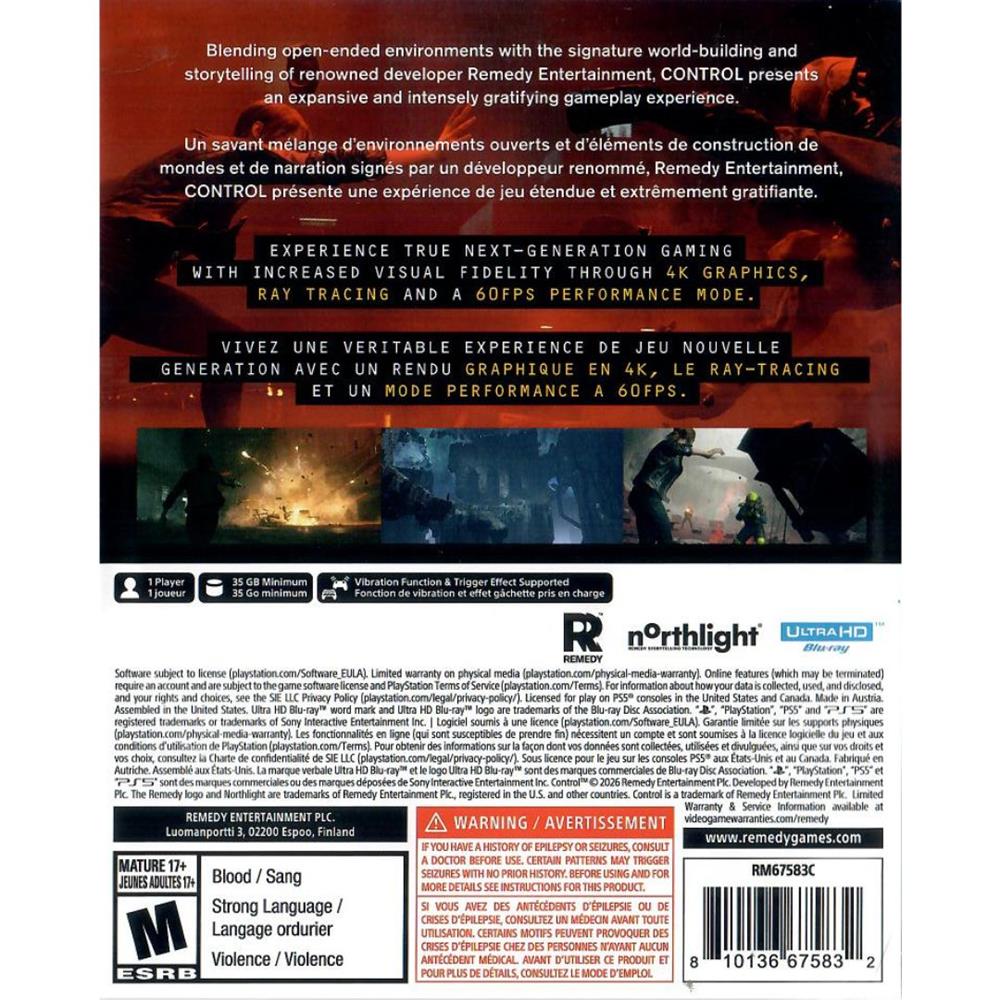 Control Ultimate Edition - Ps5 (Usado)