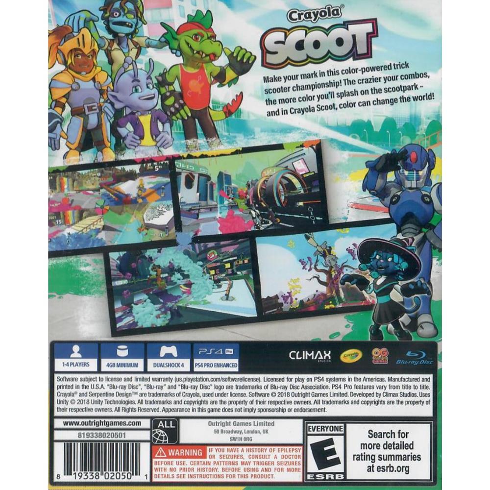Crayiola Scoot - Ps4 (Novo)