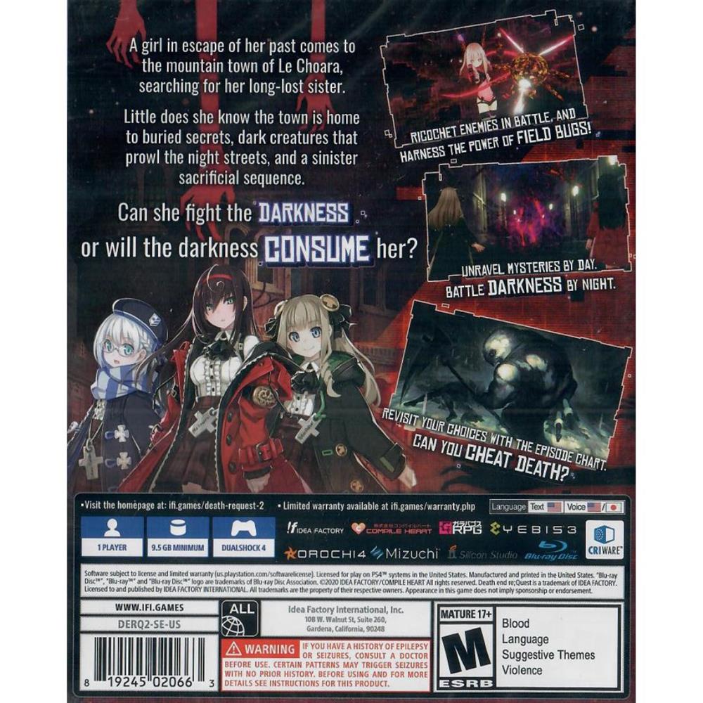 Death End Re;Quest 2 - Ps4 (Novo)