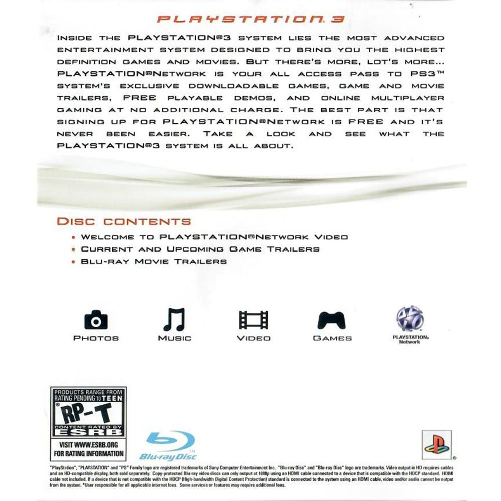 Disco Apresentacao Ps3 (Seminovo) (Capa Azul Blu-Ray)