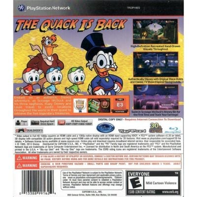 Disney Ducktales Remastered - Ps3 (Sem O Jogo) (Código Já Utilizado) (Com Pingente) (Seminovo)