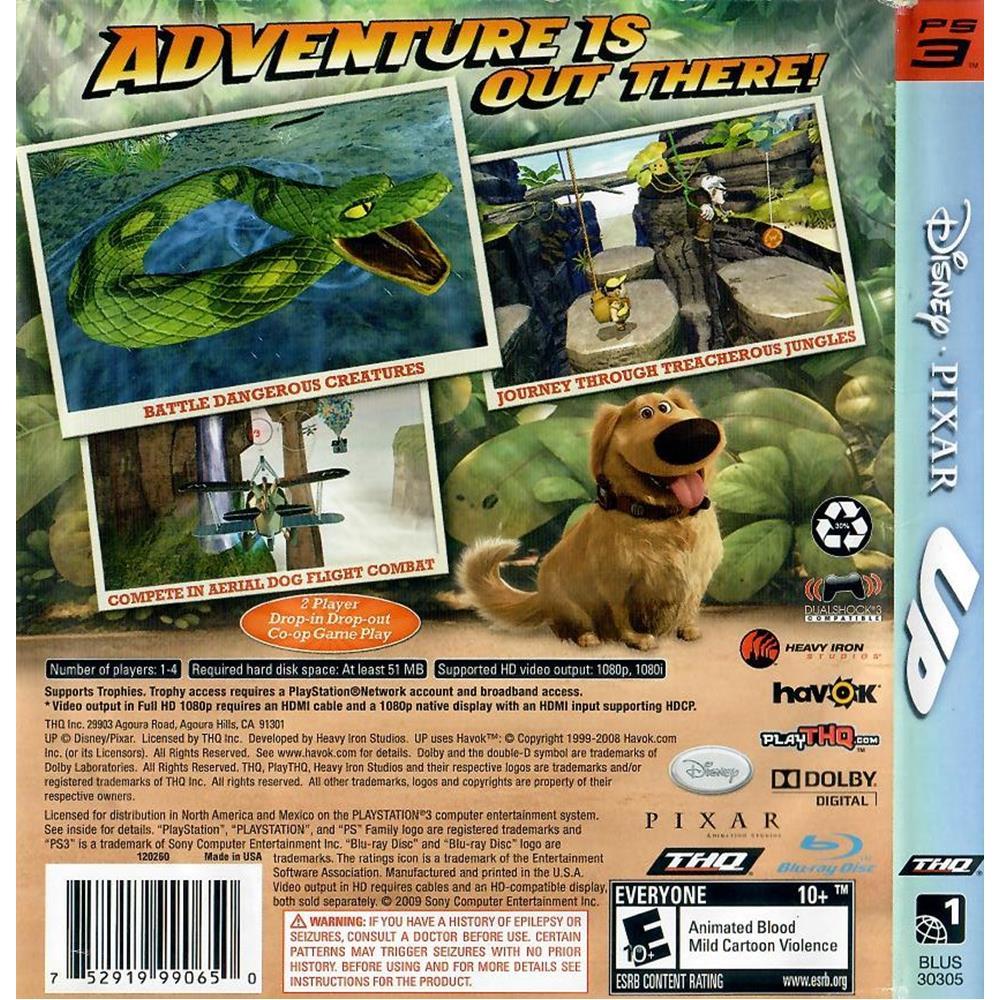 Disney Pixar Up Altas Aventuras - Ps3