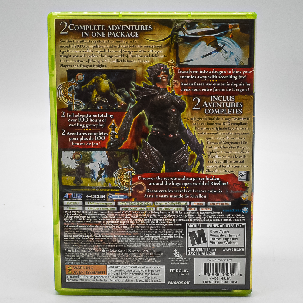 Divinity Ii: The Dragon Knight Saga - Xbox 360 (Com A Trilha Sonora) (Seminovo)