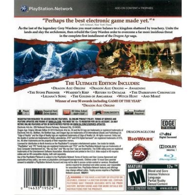Dragon Age Origins Ultimate Edition - Ps3 (Seminovo)