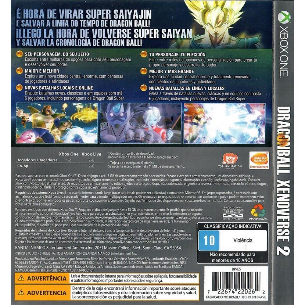 Dragon Ball Xenoverse 2 - Xbox One (Usado)