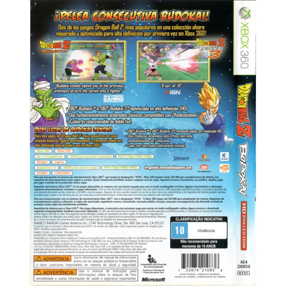 Dragon Ball Z Budokai Hd Collection - Xbox 360 (Seminovo)