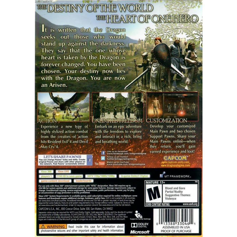 Dragons Dogma - Xbox 360 (Seminovo)